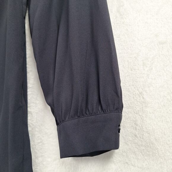 Lark & Ro Womens Size O Black Long Sleeve Pullover Blouse Top Shirt - Picture 10 of 11